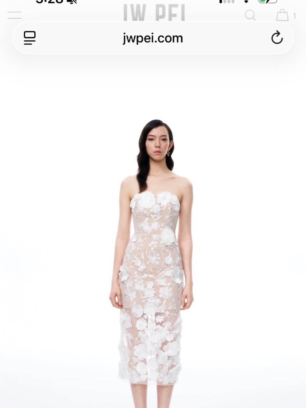 Lysandra 3D Floral Embroidered Maxi Dress - White